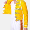70sRockLegendFreddieMercuryQueenYellowLeatherJacket