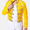 70sRockLegendFreddieMercuryWembleyQueenConcertYellowLeatherJacket