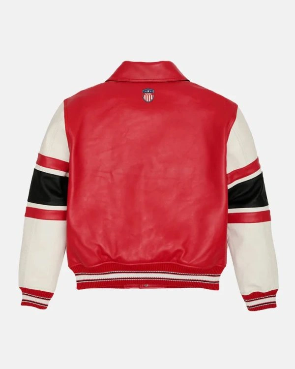 All American Legends Limited Edition Leather Bomber Jacket