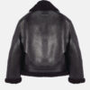 AmericanAirlinesArenaBadBunnyShearlingLeatherJacketForMenandWomen