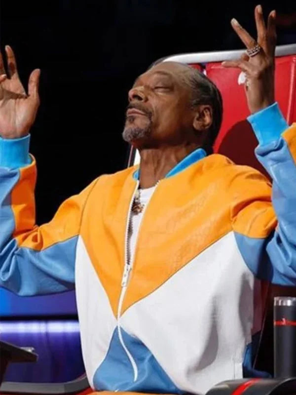 American_TV_Show_The_Voice_S26_Snoop_Dogg_Leather_Bomber_Jacket