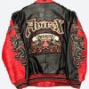 ArchiveAvirexNewYorkDragonsBlackandRedLeatherJacket