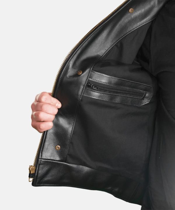 Armored Vanson Black Leather  Jacket inner