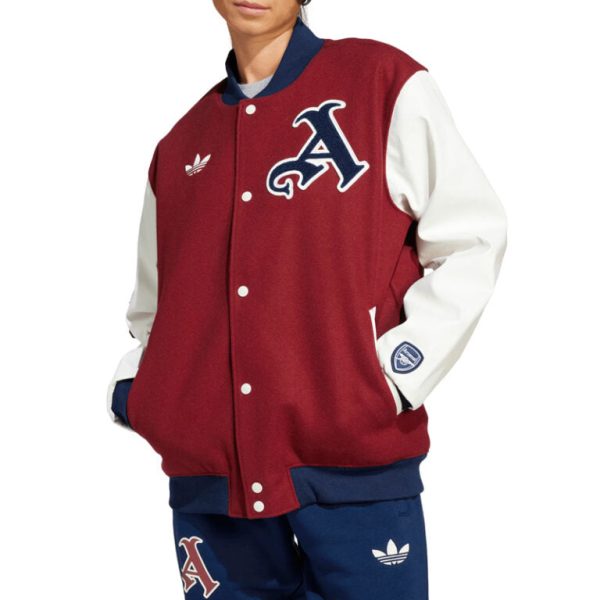 Leah Williamson Arsenal Red and White Varsity Jacket
