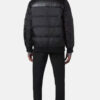 Beaumont Aviator Puffer Faux Leather Trim Jacket