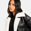 AviatorShearlingBlackLeatherFurJacket