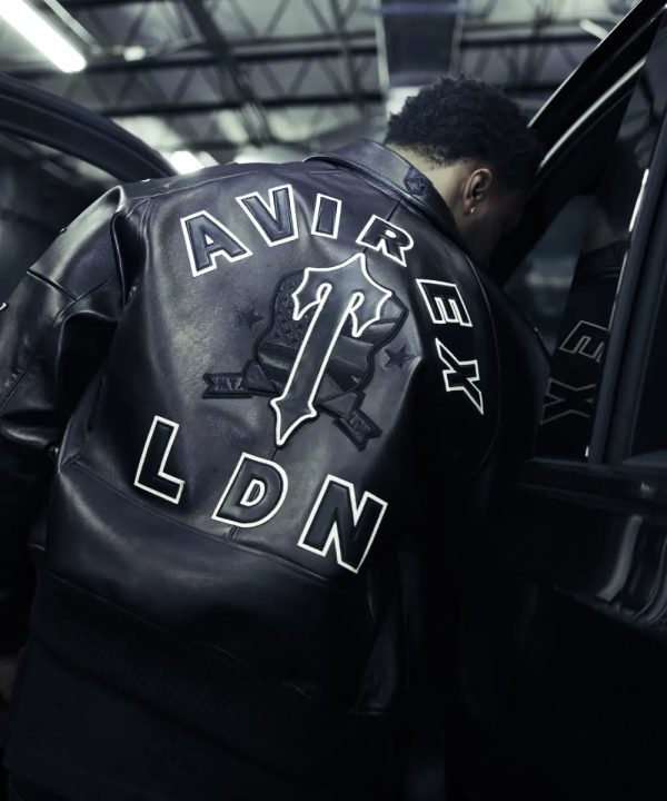 Avirex and Trapstar Leather bomber jacket
