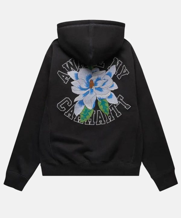 AwakeNYxCarharttWIPPrintedBlackPulloverHoodies