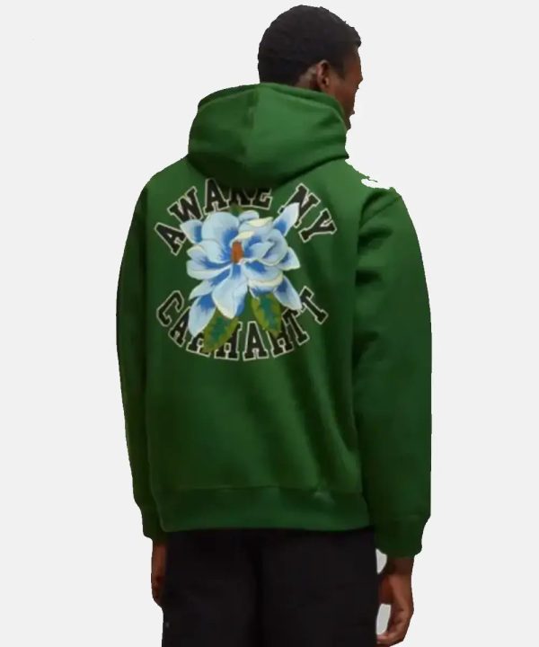 AwakeNYxCarharttWIPPrintedGreenHoodies