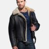 B2AviatorSheepskinLeatherBomberJacket
