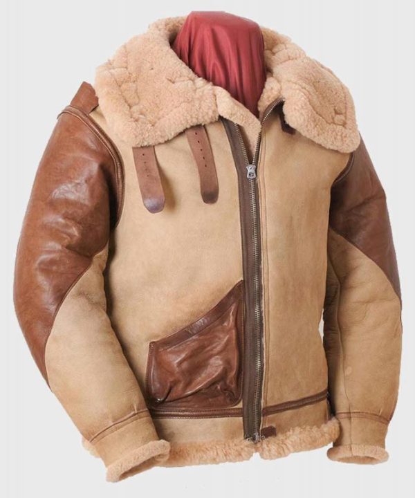 B3 Flying Shearling Leather Jacket