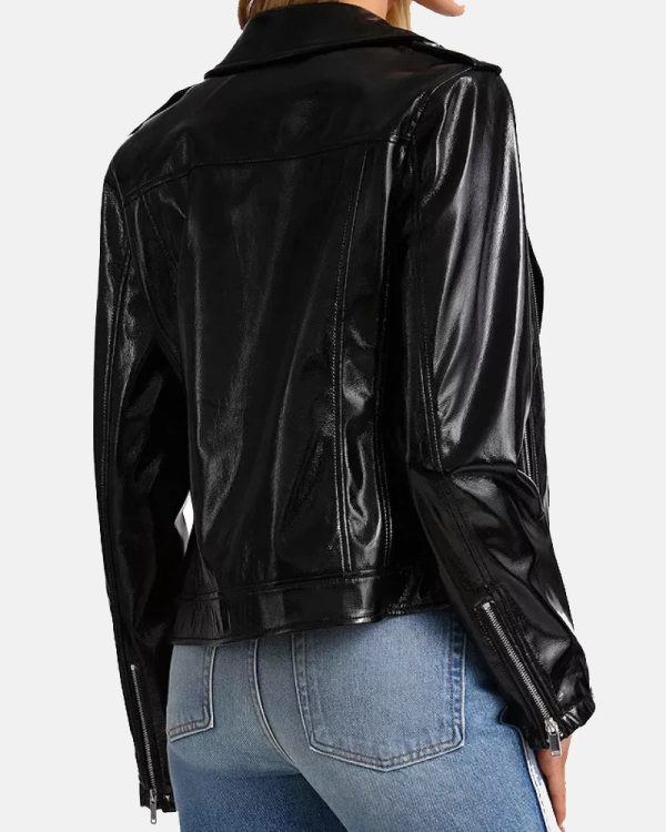 Bagatelle Patent Leather Biker Jacket