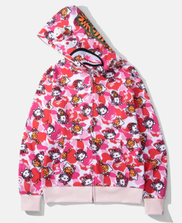 BapeXHelloPinkKittyHoodieSale