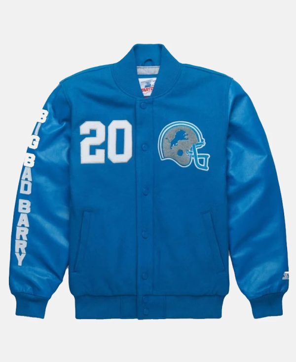 Barry Sanders GOAT Letterman Jacket