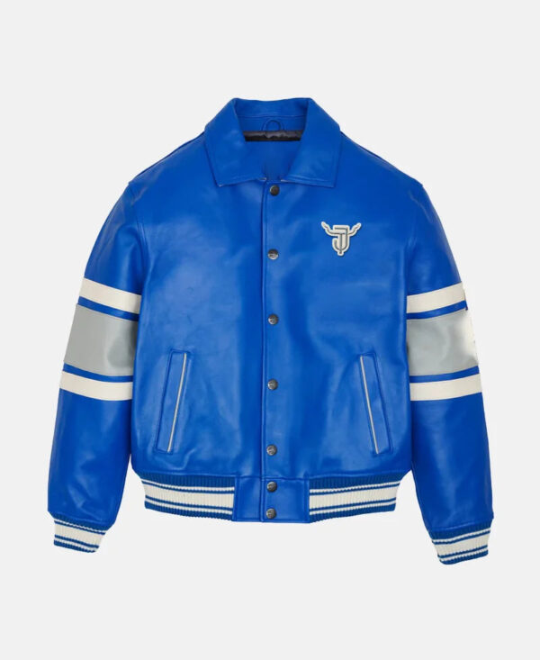 Baseball Uniform Goat Head Limited Edtion Leather Bomber Jacket