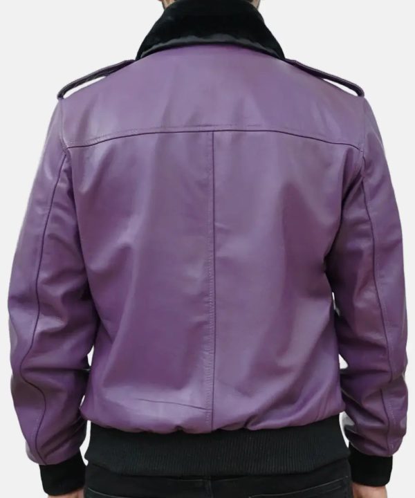 BatmanBobtheGoonJokerPurpleBomberLeatherJacket