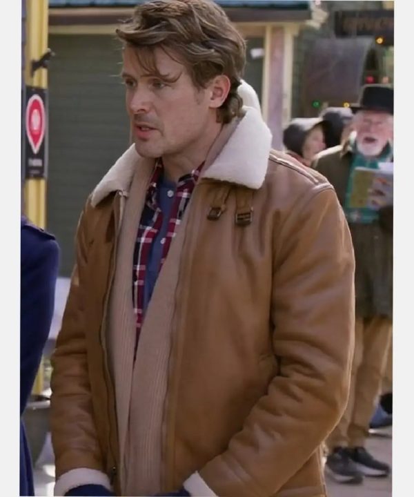 BelieveinChristmasJohnReardonShearlingBrownLeatherJacket