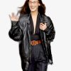 BellaHadidBlackLeatherMotoJacket