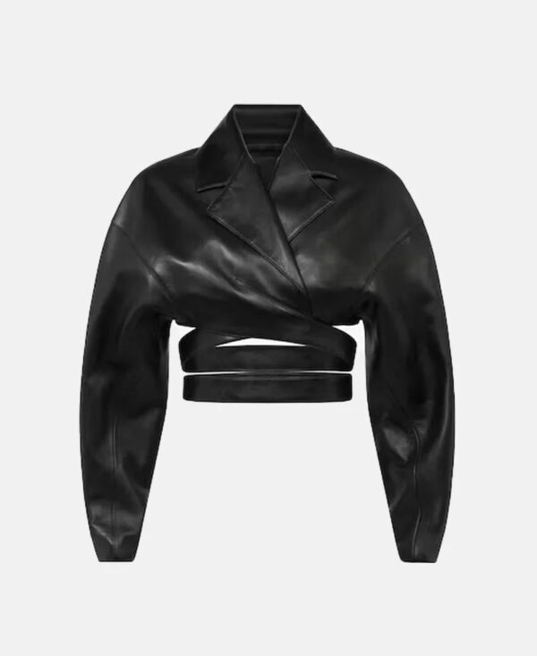 Beyonce Leather Cross Over Jacket