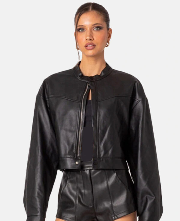 BlackLeatherCroppedJacket