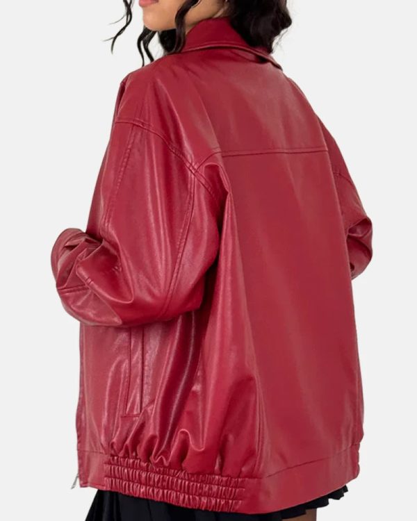 BloodRedLeatherJacket