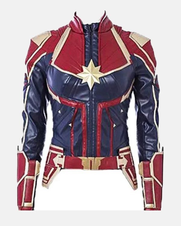 Brie Larson Captain Marvel Leather Jacket