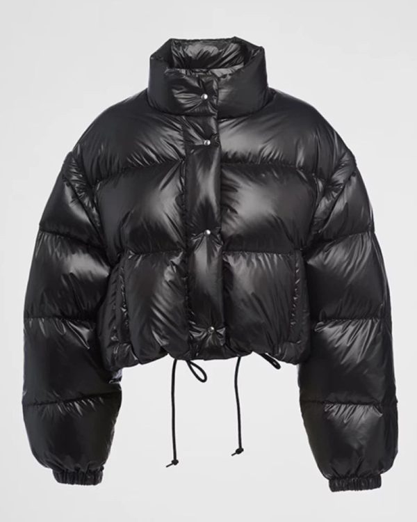 Brittany Mahomes American Soccer Player Black Puffer Jacket