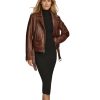 Brown Biker Leather Jacket