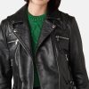 Bubble Moto Leather Jacket