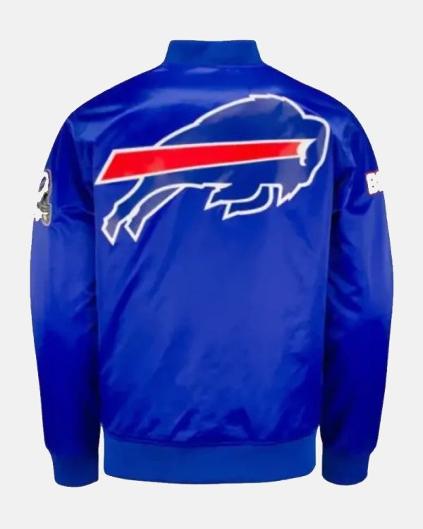 Buffalo Bills Mafia Blue Satin Bomber Jacket