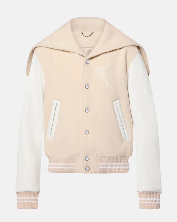 Calfskin Sailor Hooded Varsity Jacket