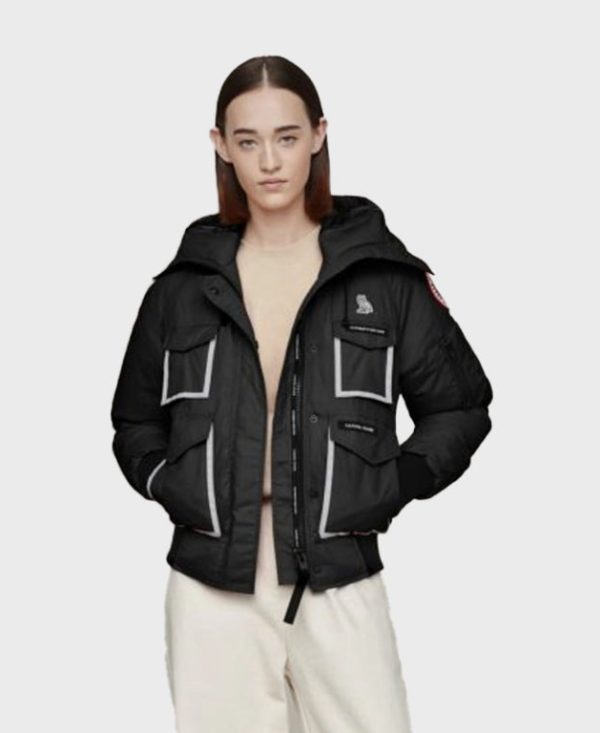 CanadaGooseOVOChilliwackBlackBomberHoodedJacket