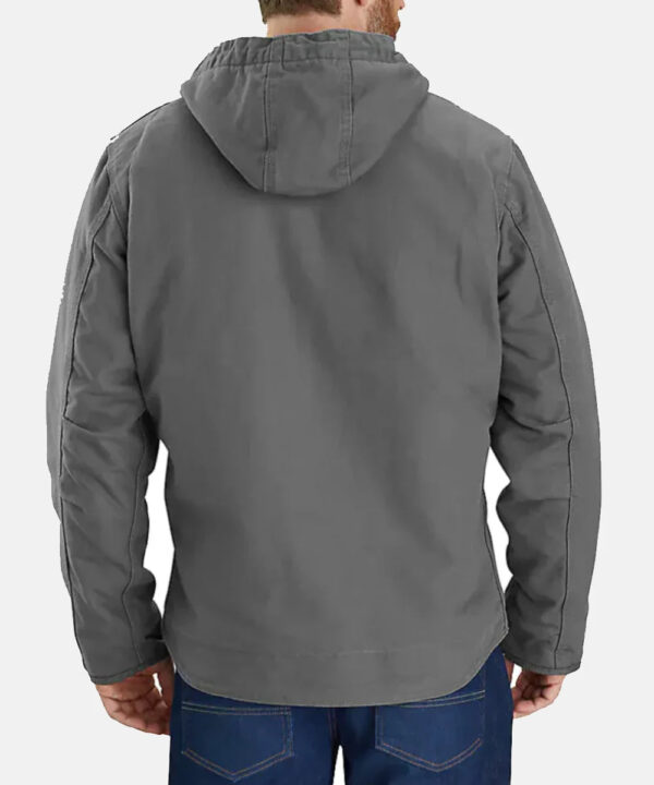 CarharttWashedDuckWorkHoodedGrayJacket