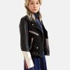 Charlie Mademoiselle Holmes Leather Biker Jacket