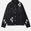 ChromeHeartsDenimJacketBlack