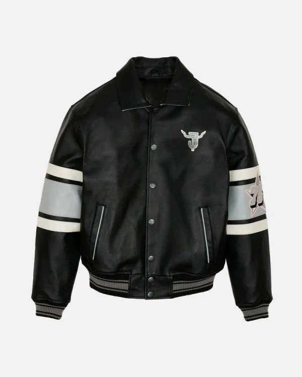 City Series Brooklyn Limited Edition Black Leather Bomber Jacket