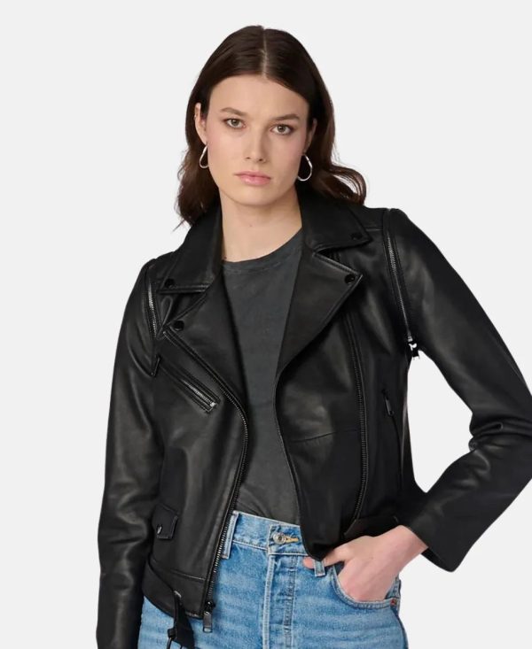 Covertible 2 in 1 Vest Moto Leather Jacket
