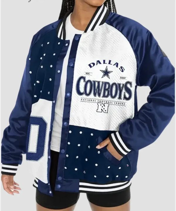 Dallas Cowboys Satin Bomber Jacket