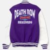 DeathRowHappyDadBlueWoolLeatherVarsityJacket