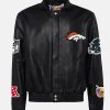 DenverBroncosJeffHamiltonLeatherJacket