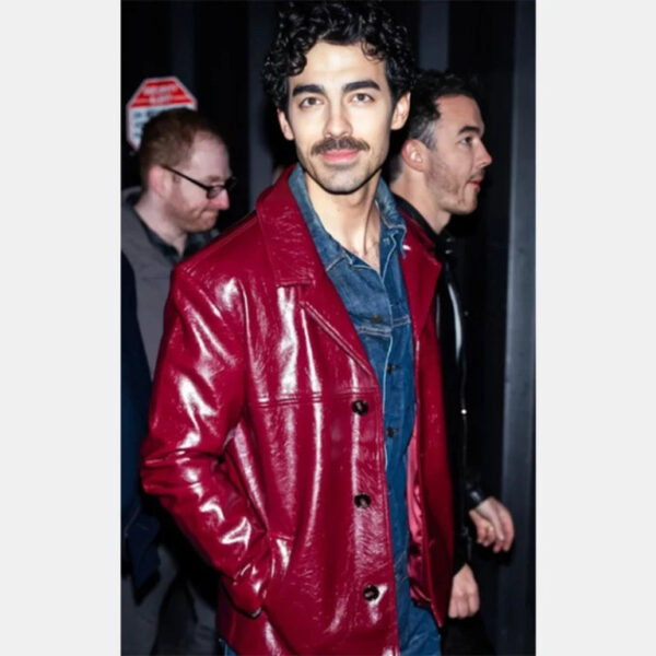 Joe Jonas Times Square Performance Leather Jacket - Image 2