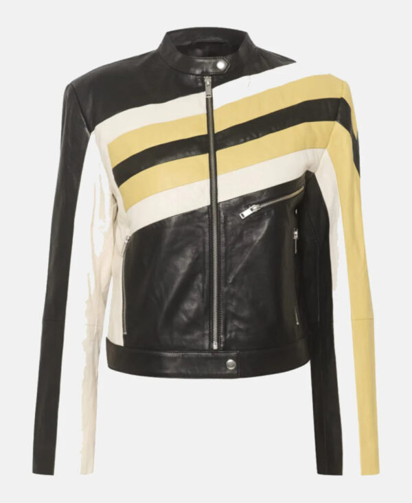 DixieDAmelioLeatherBikerJacketatSantaMonica