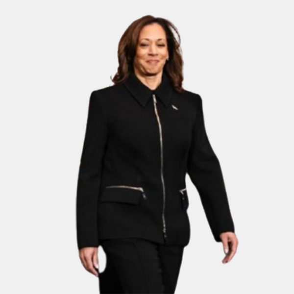 DonaldTrumpInaugrationCeremony2025KamalaHarrisBlackBlazerJacket