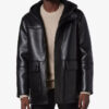 Men's Donohue Faux Leather Parka Jacket