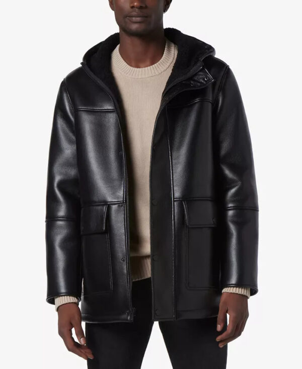 Men's Donohue Faux Leather Parka Jacket
