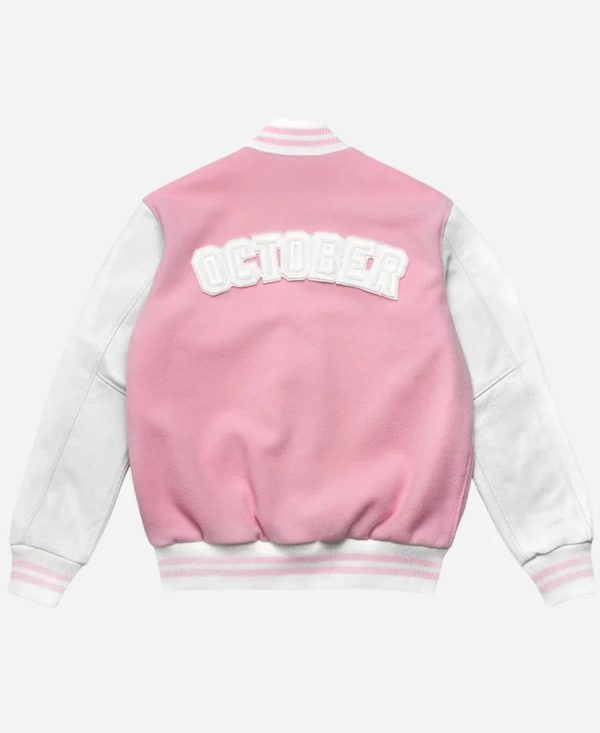 DrakeOVOValentine_sDayVarsityJacketPink