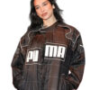 DuaLipaPumaOversizedRacingBlackJacketUnisex