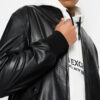 Armani Exchange Black Leather Jacket