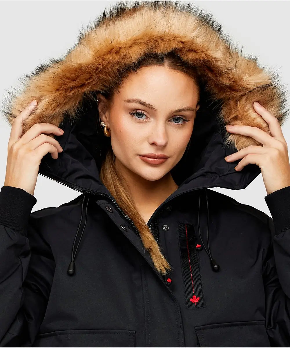 Zavetti Canada Jacket With Fur Hood