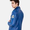 FutureTrunksDragonBallZCapsuleCorpBlueLeatherJacketmen